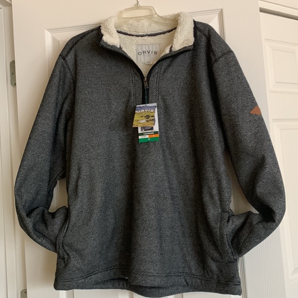 Orvis Other - NWT MEN’s ORVIS SHERPA LINED 1/4 ZIP PULLOVER